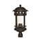 Designers Fountain Sedona 3-Light Oil Rubbed Bronze Cast Aluminum Line Voltage Outdoor Weather Resistant Post Light 2396-ORB - alternate 1